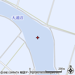 大浦沼周辺の地図