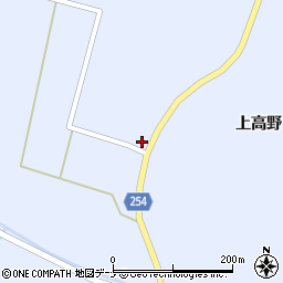 秋田県大仙市神宮寺（上高野）周辺の地図