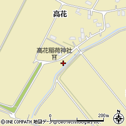 秋田県大仙市北楢岡下狐堂周辺の地図