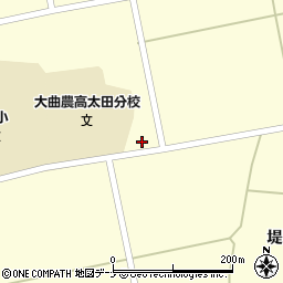 秋田県大仙市太田町横沢窪関南261周辺の地図