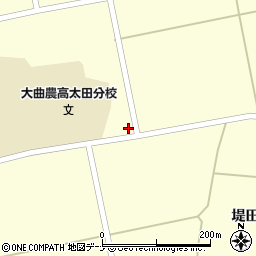 秋田県大仙市太田町横沢窪関南588周辺の地図