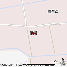 秋田県大仙市清水梁場周辺の地図