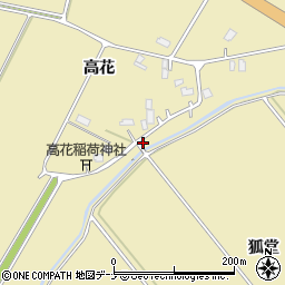 秋田県大仙市北楢岡高花35周辺の地図