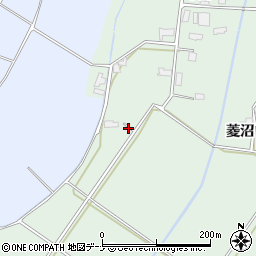 秋田県大仙市長戸呂周辺の地図