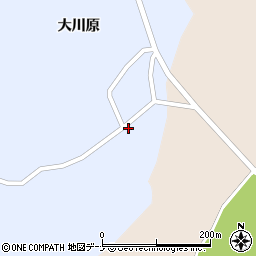 秋田県大仙市松倉大川原186周辺の地図
