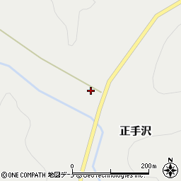 秋田県大仙市正手沢（正手沢）周辺の地図