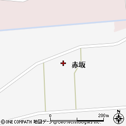 秋田県大仙市太田町駒場赤坂周辺の地図