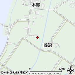 秋田県大仙市長戸呂本郷85-2周辺の地図