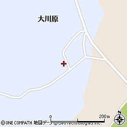 秋田県大仙市松倉大川原188周辺の地図