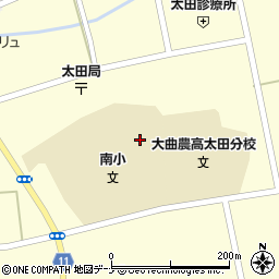 秋田県大仙市太田町横沢窪関南周辺の地図