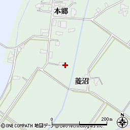 秋田県大仙市長戸呂本郷84-2周辺の地図