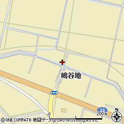 秋田県大仙市北楢岡（嶋谷地）周辺の地図