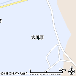 秋田県大仙市松倉大川原周辺の地図