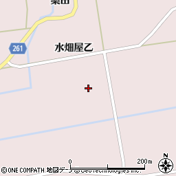 秋田県大仙市清水水畑屋乙76周辺の地図