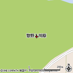 秋田県大仙市四ツ屋惣野上川原周辺の地図
