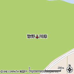 秋田県大仙市四ツ屋（惣野上川原）周辺の地図