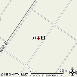 秋田県大仙市鑓見内（八丁田）周辺の地図
