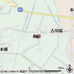 秋田県大仙市長戸呂柳原周辺の地図