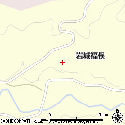 秋田県由利本荘市岩城福俣蔵下周辺の地図