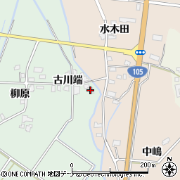 秋田県大仙市長戸呂馬場田周辺の地図