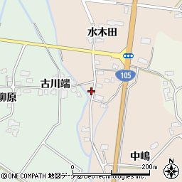 秋田県大仙市四ツ屋水木田88-4周辺の地図
