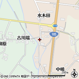 秋田県大仙市四ツ屋水木田88-2周辺の地図