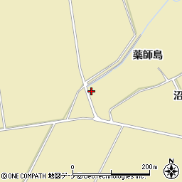 秋田県大仙市北楢岡薬師島5周辺の地図
