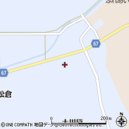 秋田県大仙市松倉大川原225周辺の地図