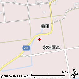秋田県大仙市清水水畑屋乙34周辺の地図