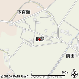 秋田県大仙市鑓見内（相野）周辺の地図