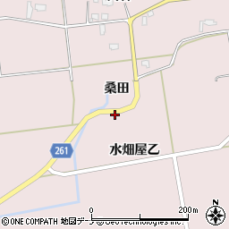 秋田県大仙市清水水畑屋乙32周辺の地図