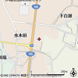秋田県大仙市四ツ屋水木田103周辺の地図