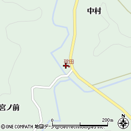 秋田県秋田市雄和碇田中村6周辺の地図