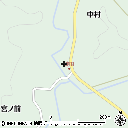 秋田県秋田市雄和碇田中村7周辺の地図