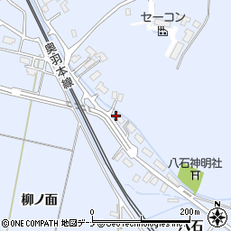 秋田県大仙市神宮寺八石周辺の地図