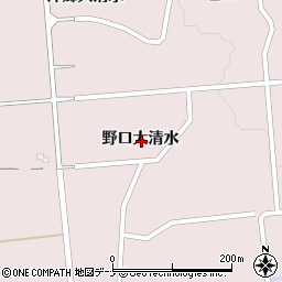 秋田県大仙市清水野口大清水周辺の地図