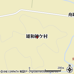 秋田県秋田市雄和神ケ村周辺の地図