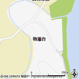 秋田県大仙市南外物渡台周辺の地図