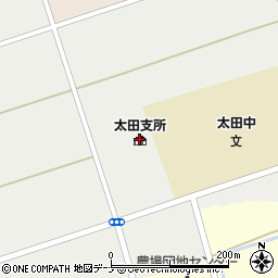 大仙市太田支所周辺の地図