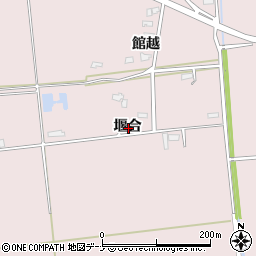 秋田県大仙市清水堰合周辺の地図