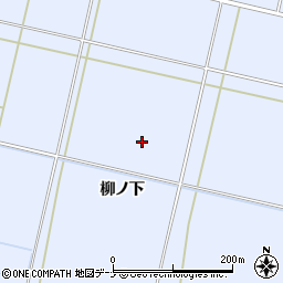 秋田県大仙市神宮寺（柳ノ下）周辺の地図