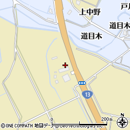 秋田県大仙市北楢岡下中野周辺の地図