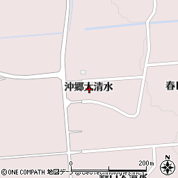 秋田県大仙市清水沖郷大清水周辺の地図