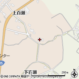 秋田県大仙市四ツ屋上百瀬37周辺の地図