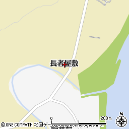 秋田県大仙市大沢郷寺長者屋敷周辺の地図