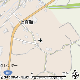 秋田県大仙市四ツ屋上百瀬18周辺の地図