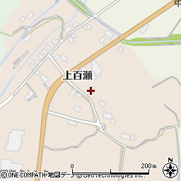 秋田県大仙市四ツ屋上百瀬72周辺の地図