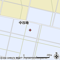 秋田県大仙市神宮寺中谷地周辺の地図