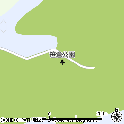 笹倉公園周辺の地図