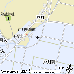秋田県大仙市神宮寺戸月前周辺の地図